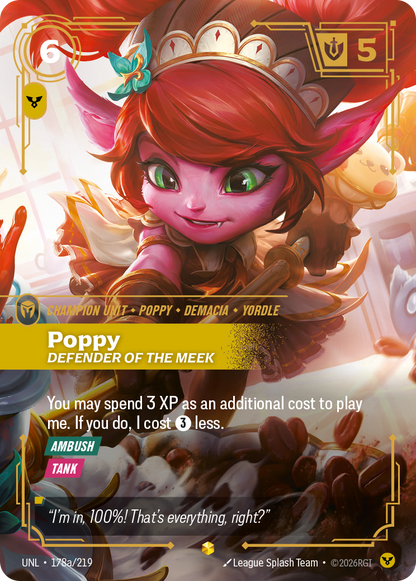 Poppy - Defender of the Meek UNL 178a/219 Chinese Version