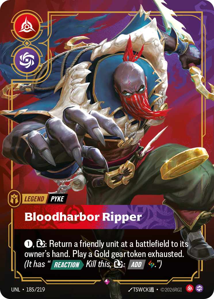 Pyke - Bloodharbor Ripper UNL 185/219 Chinese Version