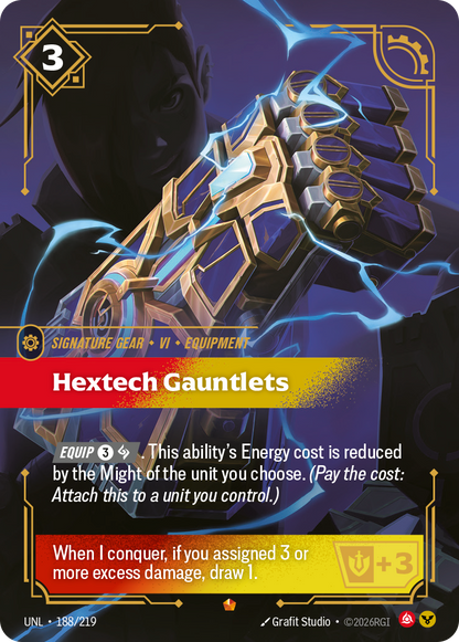 Hextech Gauntlets UNL 188/219 Chinese Version