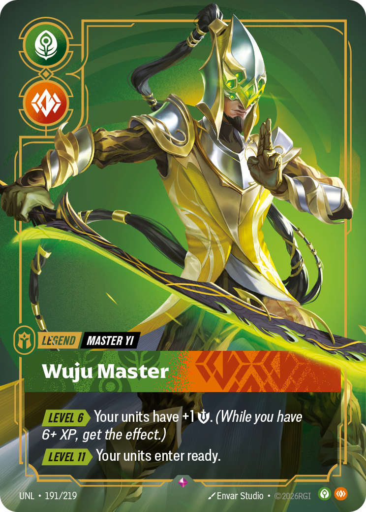 Wuju Master - Master Yi UNL 191/219 Chinese Version