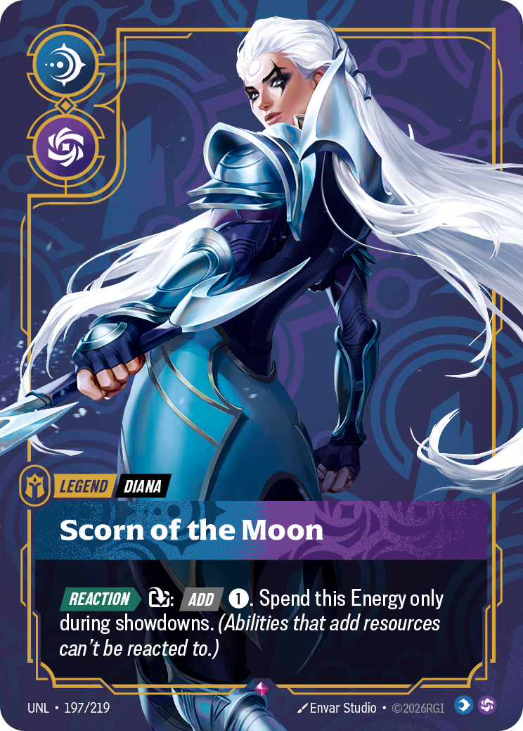 Scorn of the Moon - Diana UNL 197/219 Chinese Version