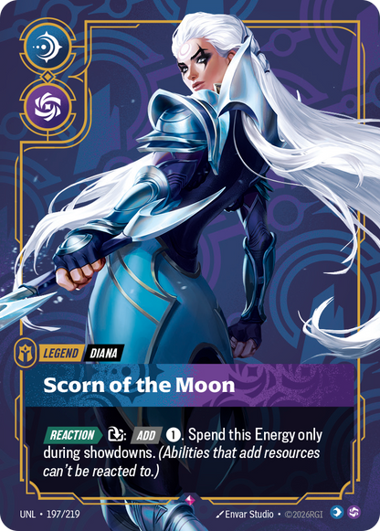 Scorn of the Moon - Diana UNL 197/219 Chinese Version