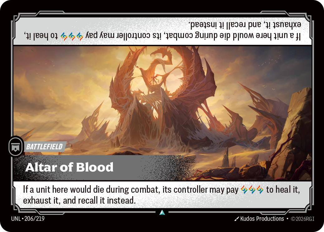 Altar of Blood UNL 206/219 Chinese Version