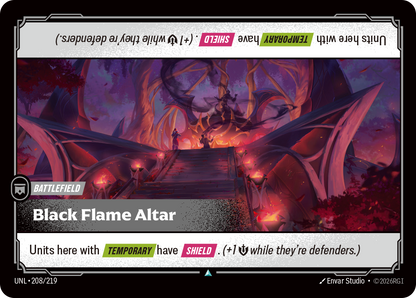 Black Flame Altar UNL 208/219 Chinese Version