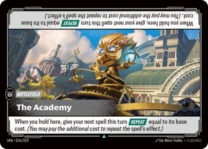 The Academy UNL 216/219 Chinese Version