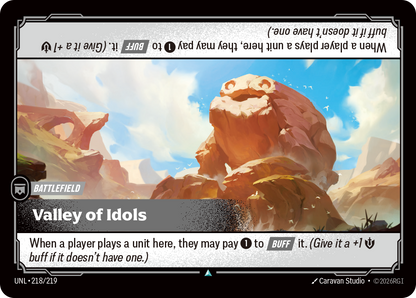 Valley of Idols UNL 218/219 Chinese Version