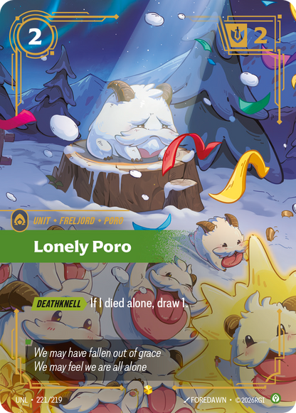 Lonely Poro UNL 221/219 Chinese Version