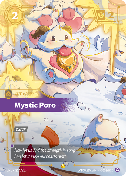 Mystic Poro UNL 224/219 Chinese Version