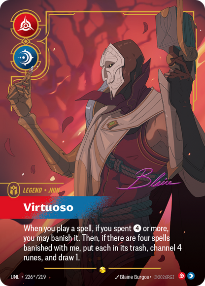Virtuoso - Jhin UNL 226★/219 Chinese Version