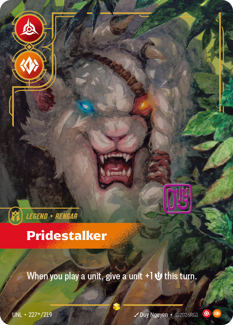 Pridestalker - Rengar UNL 227★/219 Chinese Version