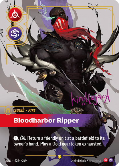 Bloodharbor Ripper - Pyke UNL 228★/219 Chinese Version