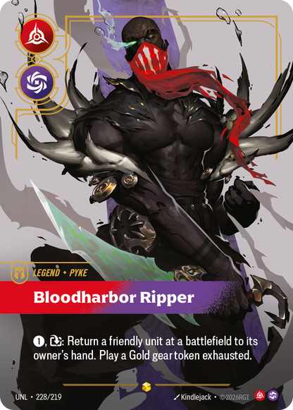 Bloodharbor Ripper - Pyke UNL 228/219 Chinese Version