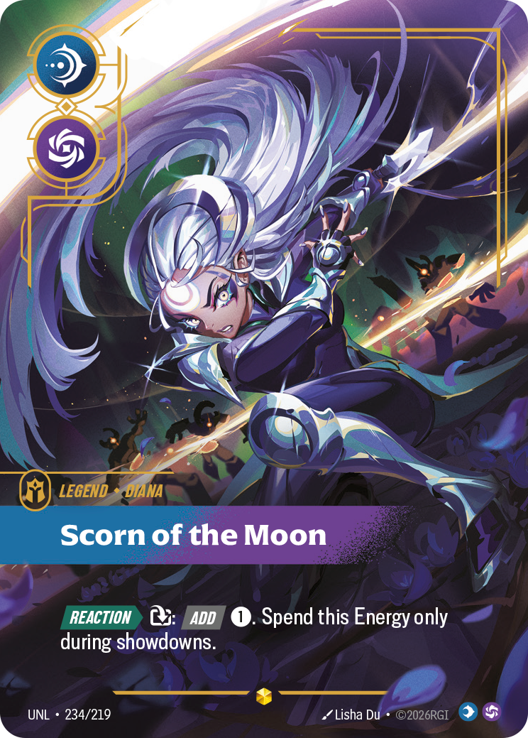 Scorn of the Moon - Diana UNL 234/219 Chinese Version