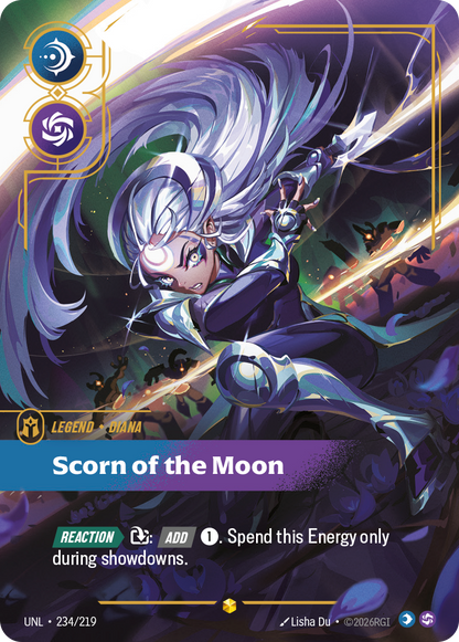 Scorn of the Moon - Diana UNL 234/219 Chinese Version